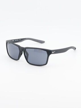 Nike MAVERICK RGE N IF2488X 010 Sunglasses Black Rectangle Frame, Grey Lenses
